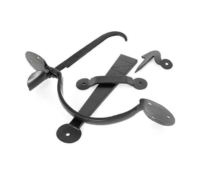 From The Anvil 33253 Heavy Bean Thumblatch Set -Black