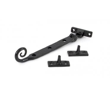 From The Anvil 33281 8 Handmade Monkeytail Window Stay - Black