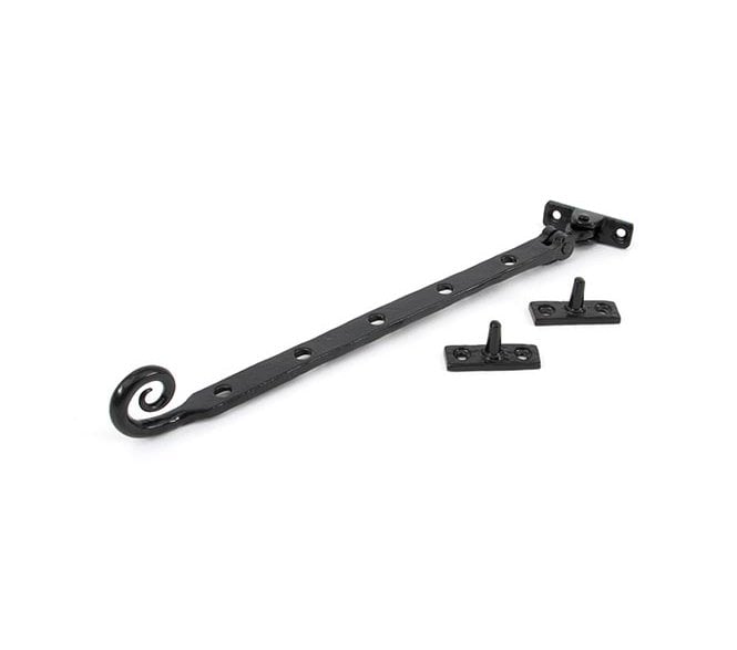 From The Anvil 33283 12 Handmade Monkeytail Window Stay - Black