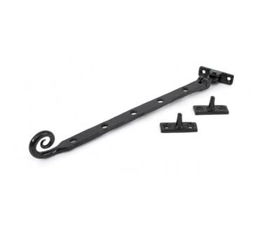 From The Anvil 33283 12 Handmade Monkeytail Window Stay - Black