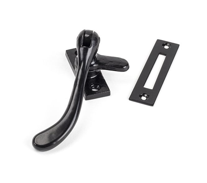 From The Anvil 33290 Handmade Pear Drop Window Fastener - Black