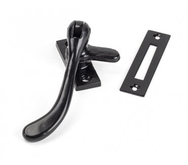 From The Anvil 33290 Handmade Pear Drop Window Fastener - Black
