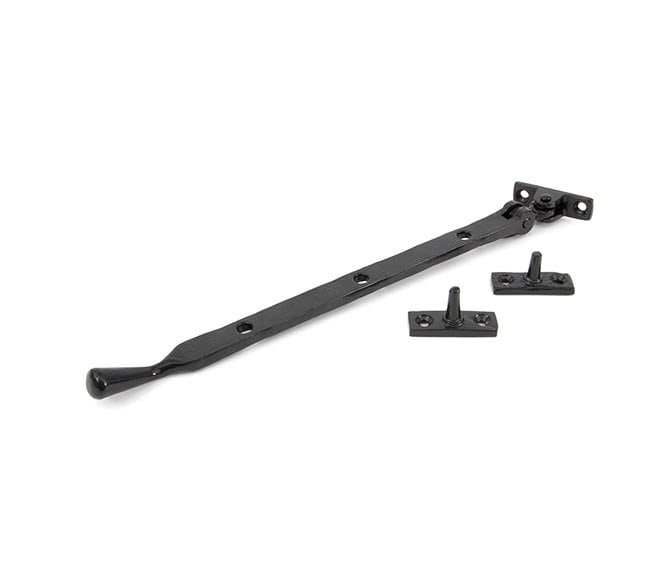 From The Anvil 33293 12 Handmade Peardrop Window Stay - Black