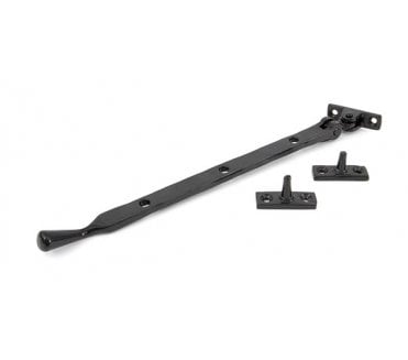 From The Anvil 33293 12 Handmade Peardrop Window Stay - Black