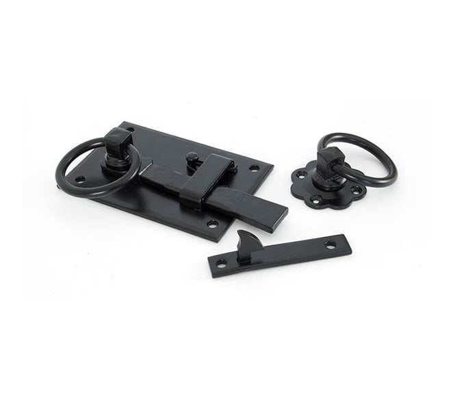 From The Anvil 33294 Cottage Rim Latch (Left Hand) - Black