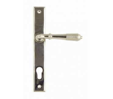 From The Anvil 33316 Reeded Multipoint Slimline Lock Set - Polished Nickel