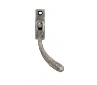 From The Anvil 33334 Slim Peardrop Locking Espag Fastener (Right Hand) -Antique Pewter