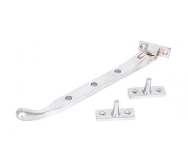 From The Anvil 33347 8 Cast Peardrop Window Stay - Satin Chrome