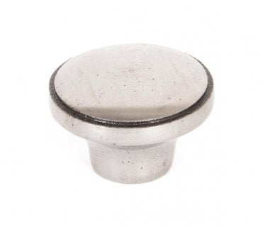 From The Anvil 33365 Ribbed Cupboard Knob (32mm) - Natural Smooth