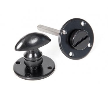 From The Anvil 33382 Round Bathroom Thumbturn - Black