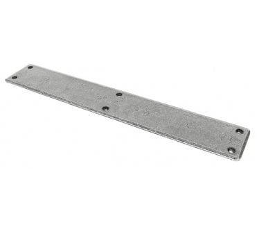 From The Anvil 33390 Plain Finger Plate 400mm - Pewter