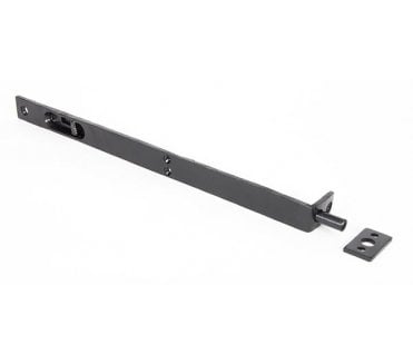 From The Anvil 33392 12 Flush/Slide Door Bolt - Black