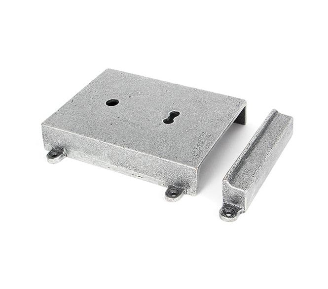 From The Anvil 33394 Rim Lock & Cast Iron Cover - Pewter