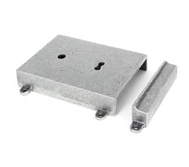 From The Anvil 33394 Rim Lock & Cast Iron Cover - Pewter