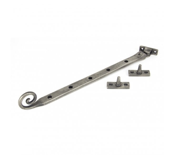 From The Anvil 33454 12 Cast Monkeytail Stay - Antique Pewter