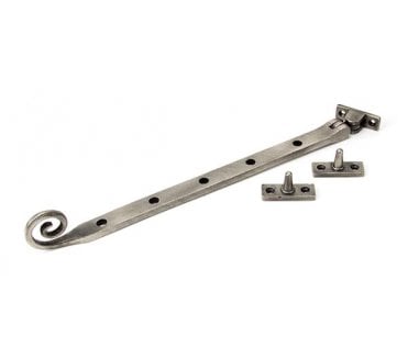From The Anvil 33454 12 Cast Monkeytail Stay - Antique Pewter