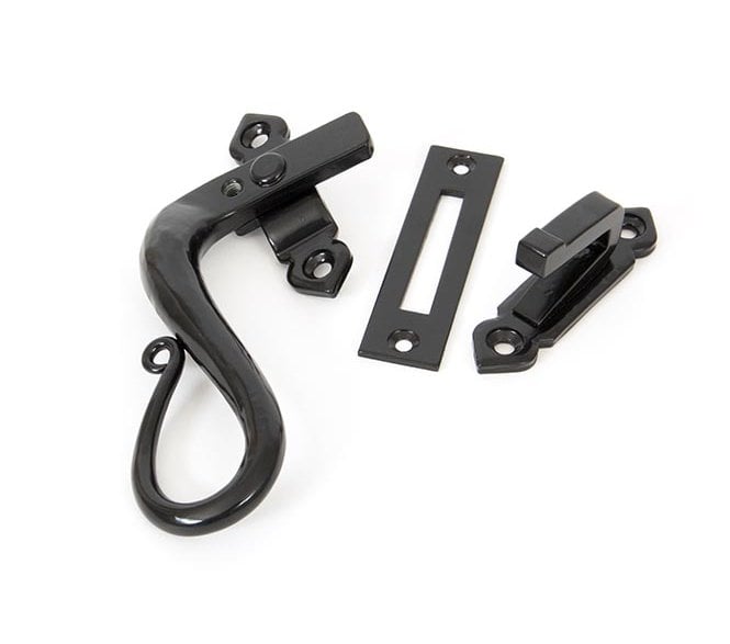 From The Anvil 33468 Shepherd's Crook Locking Fastener (Left Hand) - Black