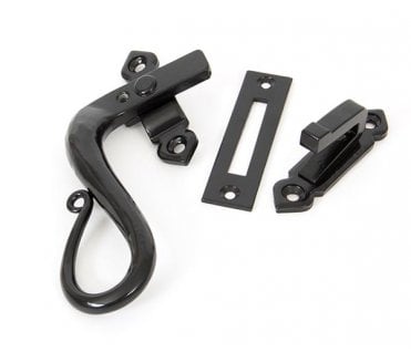 From The Anvil 33468 Shepherd's Crook Locking Fastener (Left Hand) - Black