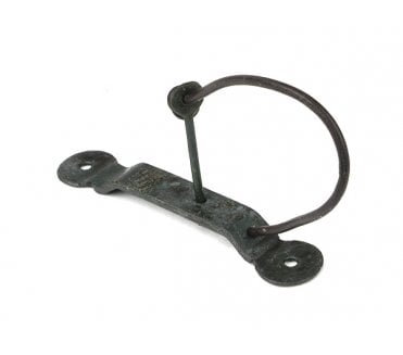 From The Anvil 33488 Locking Staple & Pin For Thumb Latches - Beeswax