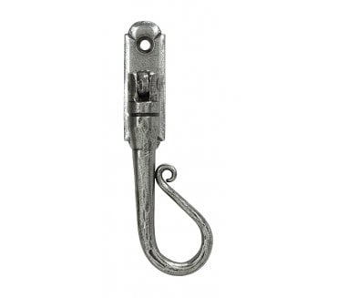 From The Anvil 33602 Shepherds Crook Locking Window Espag Fastener (Right Hand) - Pewter