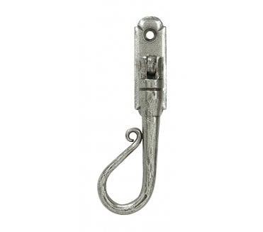 From The Anvil 33603 Shepherds Crook Locking Window Espag Fastener (Left Hand) - Pewter
