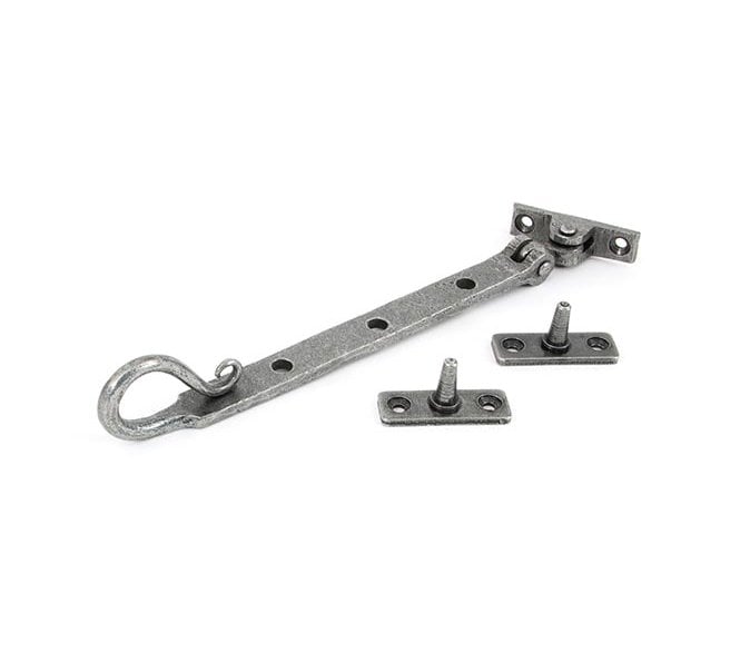 From The Anvil 33605 8 Shepherds Crook Window Stay - Pewter