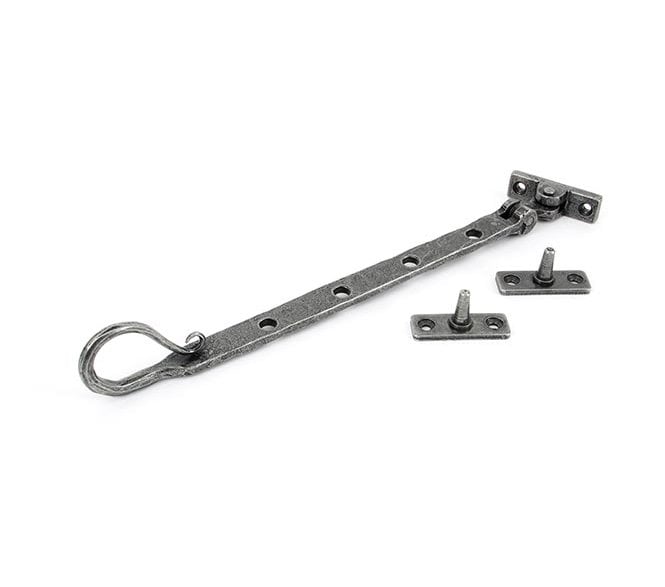 From The Anvil 33606 10 Shepherds Crook Window Stay - Pewter