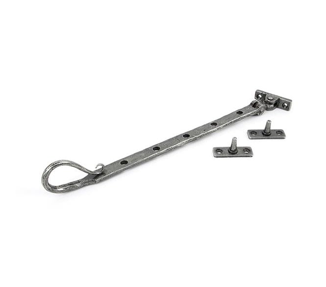 From The Anvil 33607 12 Shepherds Crook Window Stay - Pewter