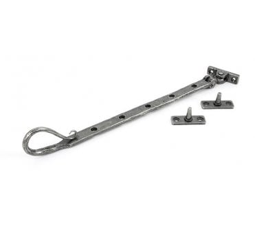 From The Anvil 33607 12 Shepherds Crook Window Stay - Pewter