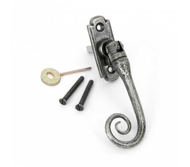 From The Anvil 33620 Monkeytail Locking Espag Fastener (Left Hand) - Pewter