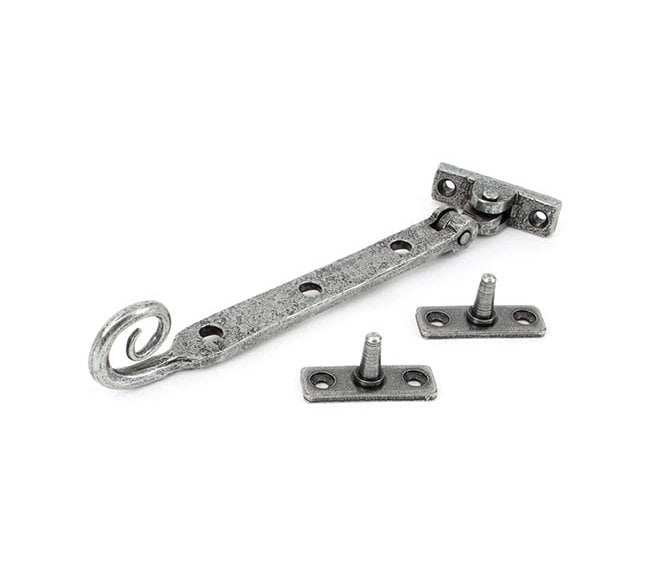 From The Anvil 33630 8 Handmade Monkeytail Window Stay - Pewter