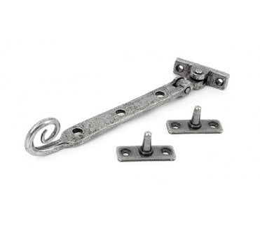 From The Anvil 33630 8 Handmade Monkeytail Window Stay - Pewter