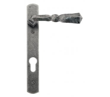 From The Anvil 33633 Narrow Lever Multipoint Lock Set - Pewter