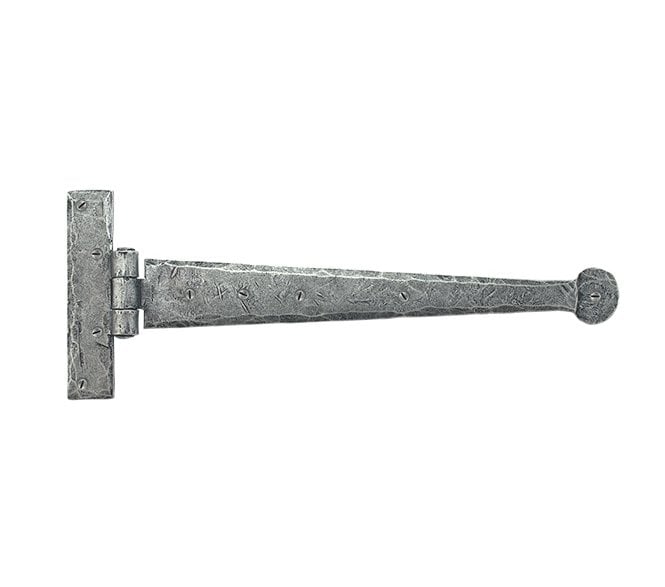 From The Anvil 33652 300mm Penny End Tee Hinges (Pair) - Pewter