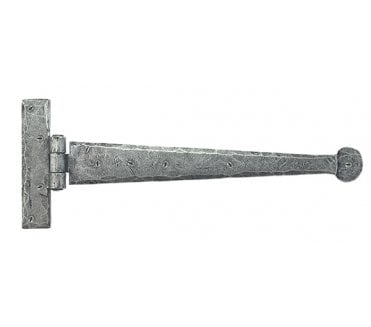 From The Anvil 33652 300mm Penny End Tee Hinges (Pair) - Pewter