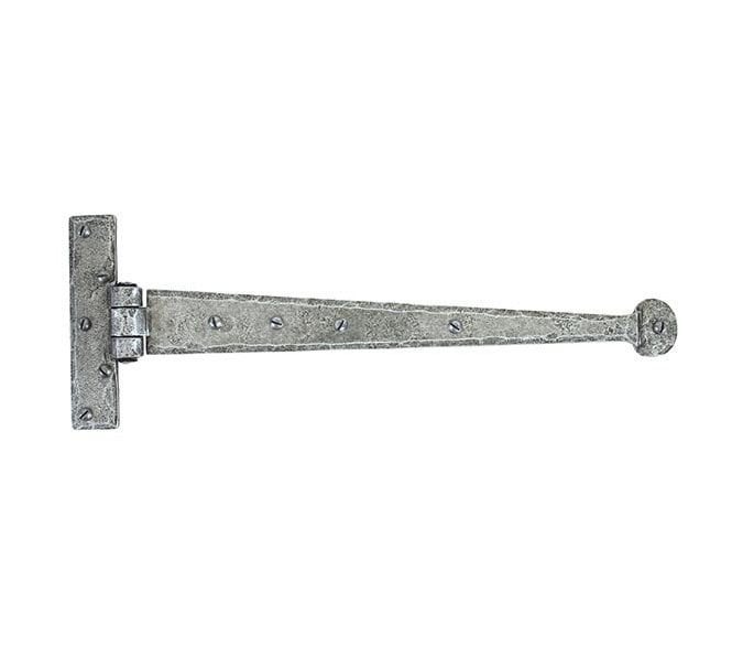 From The Anvil 33653 15'' Penny End T Hinges (Pair) - Pewter