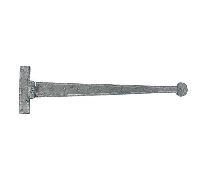 From The Anvil 33656 450mm Penny End Tee Hinges (Pair) - Pewter