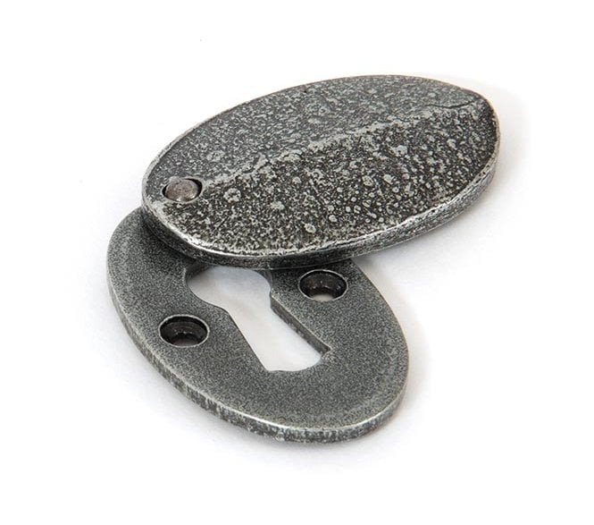 From The Anvil 33664 Oval Escutcheon & Cover - Pewter