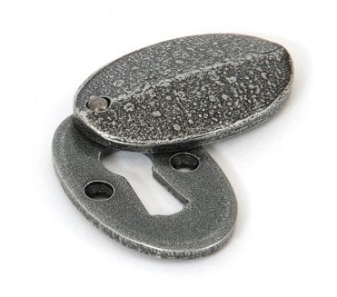 From The Anvil 33664 Oval Escutcheon & Cover - Pewter