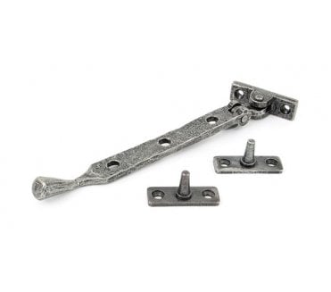 From The Anvil 33677  8 Peardrop Window Stay - Pewter