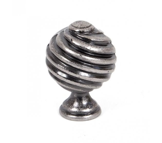 From The Anvil 33691 Twist Cabinet Knob (30mm) - Pewter
