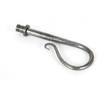 From The Anvil 33708 Shepherd's Crook Curtain End Finials (Pair) - Pewter