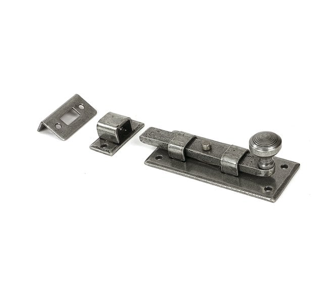 From The Anvil 33720 4 Straight Knob Bolt - Pewter