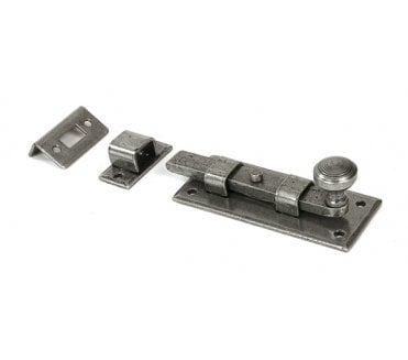 From The Anvil 33720 4 Straight Knob Bolt - Pewter