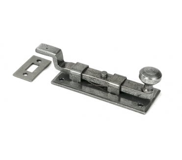 From The Anvil 33721 4 Cranked Knob Bolt - Pewter