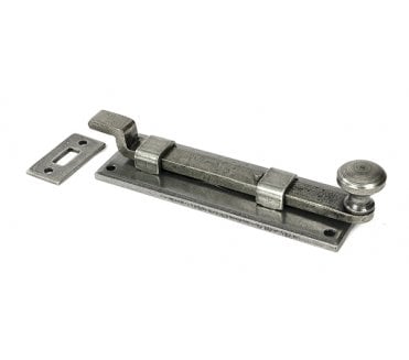 From The Anvil 33724 6 Cranked Knob Bolt - Pewter
