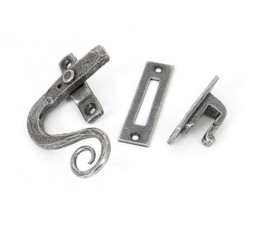 From The Anvil 33725 Monkeytail Locking Window Fastener (Left Hand) - Pewter