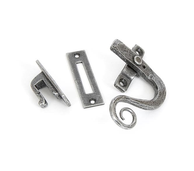From The Anvil 33726 Monkeytail Locking Window Fastener (Right Hand) - Pewter