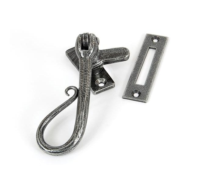 From The Anvil 33727 Shepherd's Crook Window Fastener - Pewter