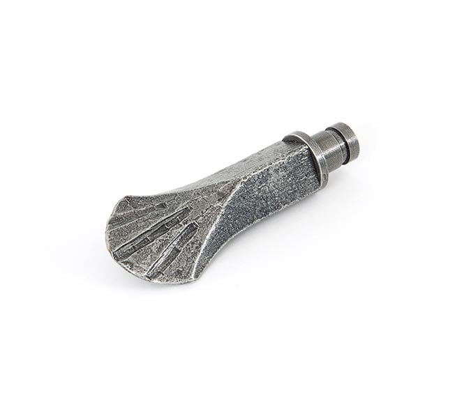 From The Anvil 33735 Shell Curtain End Finials (Pair) - Pewter